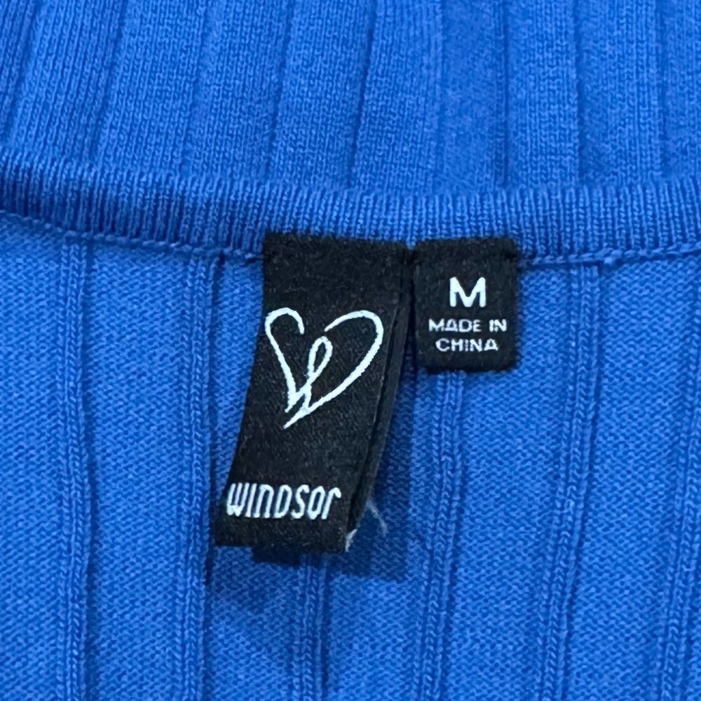 Windsor Blue Ribbed Bodycon Midi Dress Women’s Medium - Picture 4 of 4